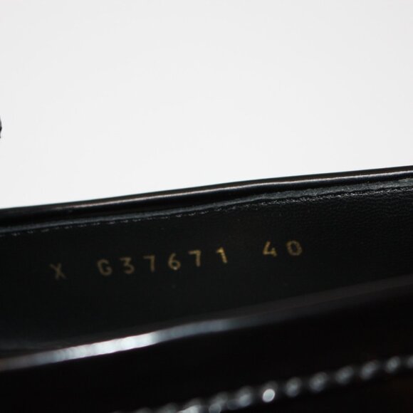 Chanel 40 mm Zip PM Wedge Loafer Black Shoes with Gold CC in size EU 40 / US 10 - Picture 5 of 7